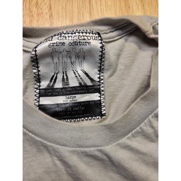 Kid Dangerous Grime Couture Bull Skull T-Shirt L 20" P2P - Picture 4 of 9